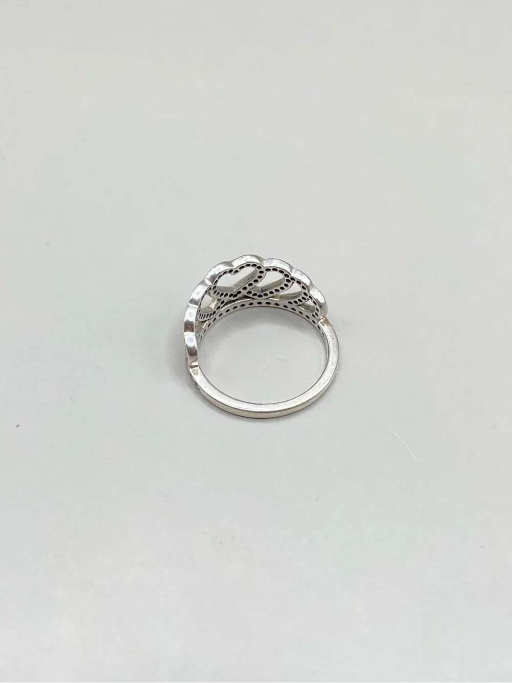 Pandora Sparkling Hearts Tiara Ring